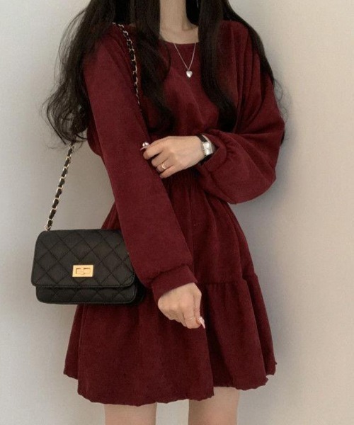 Miniministore(ミニミニストア)の「ティアードミニワンピース ウエストマーク(ワンピース・レディース・ブラック/ワインレッド/アイボリー・FREE)」の19枚目の写真