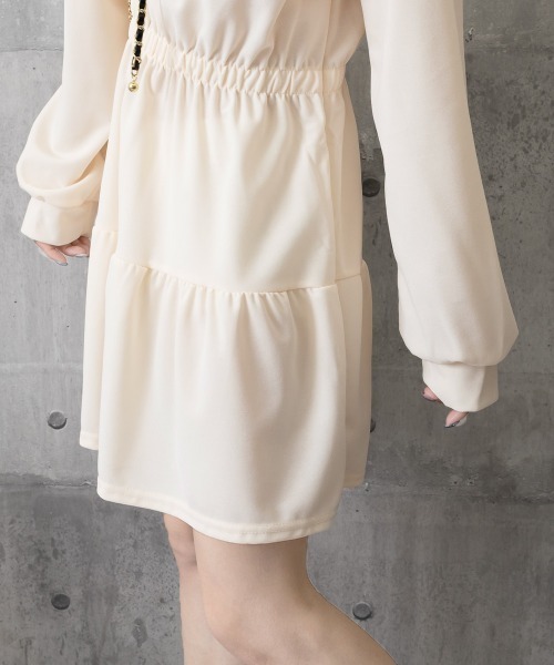 Miniministore(ミニミニストア)の「ティアードミニワンピース ウエストマーク(ワンピース・レディース・ブラック/ワインレッド/アイボリー・FREE)」の18枚目の写真