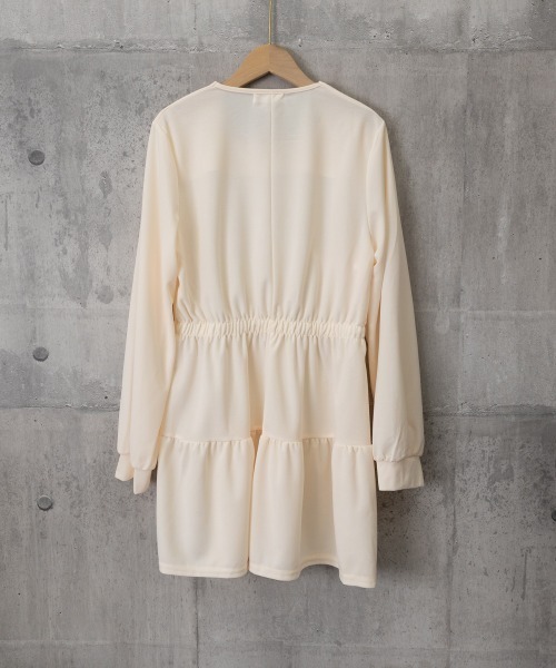 Miniministore(ミニミニストア)の「ティアードミニワンピース ウエストマーク(ワンピース・レディース・ブラック/ワインレッド/アイボリー・FREE)」の12枚目の写真