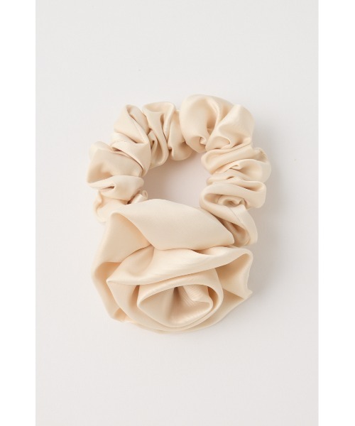 MOUSSY（マウジー）の「ROSE MOTIF　シュシュ（ヘアゴム・レディース・ブラック/キナリ・FREE）」の10枚目の写真