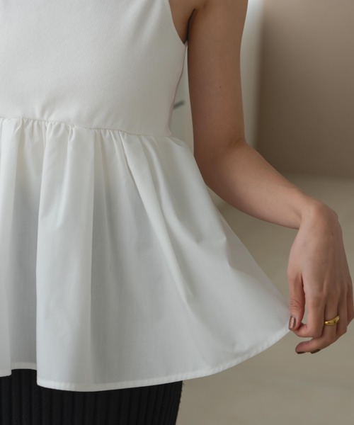 リブフリルキャミ（キャミソール）｜hinari（ヒナリ）のファッション