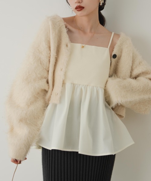 hinari（ヒナリ）の「リブフリルキャミ（キャミソール）」 - WEAR