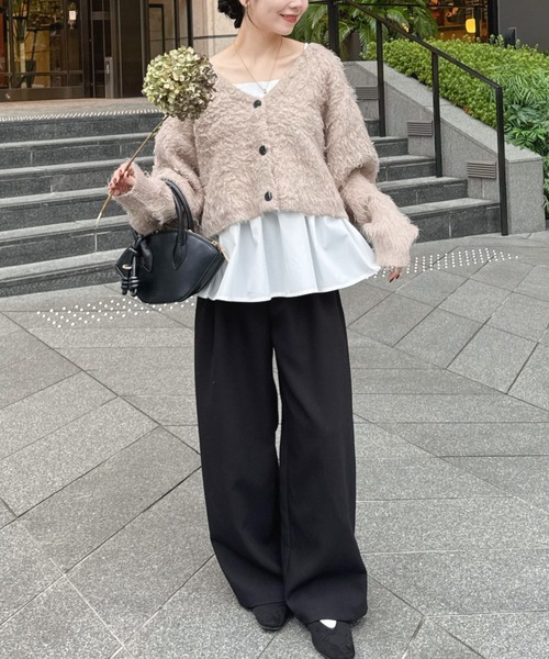 リブフリルキャミ（キャミソール）｜hinari（ヒナリ）のファッション