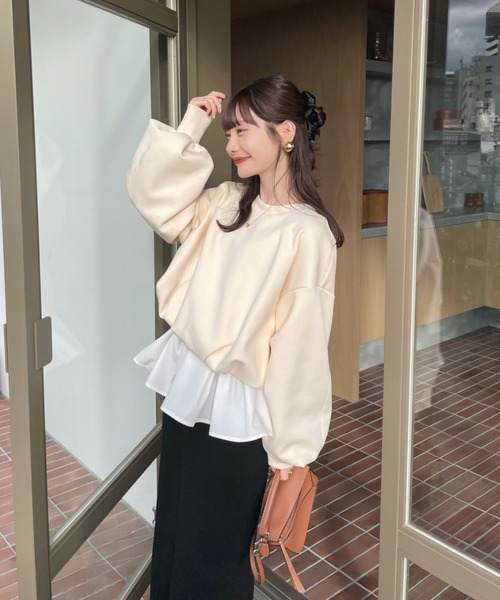 リブフリルキャミ（キャミソール）｜hinari（ヒナリ）のファッション