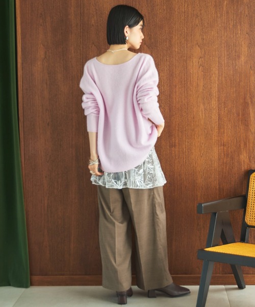 Doux archives（ドゥアルシーヴ）の「2タックチェックパンツ（その他パンツ・レディース・ブラウン/グレー・36/38）」の14枚目の写真