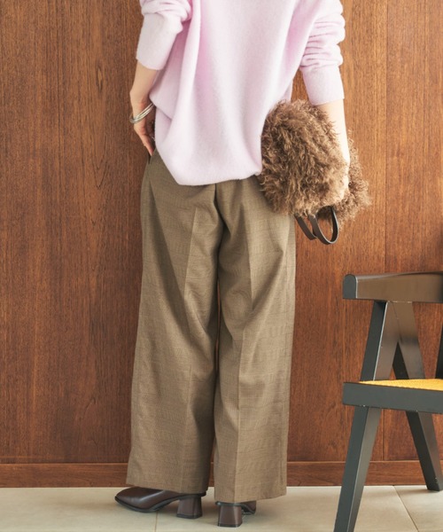 Doux archives（ドゥアルシーヴ）の「2タックチェックパンツ（その他パンツ・レディース・ブラウン/グレー・36/38）」の18枚目の写真