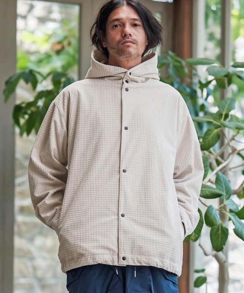 CAMBIO（カンビオ）の「ms6261-Waffle Corduroy Hoode Shirts フーディーシャツ(A55725cmb)（シャツ/ブラウス・メンズ・ブラック/キナリ/チャコール/ベージュ・S/M/L）」の9枚目の写真