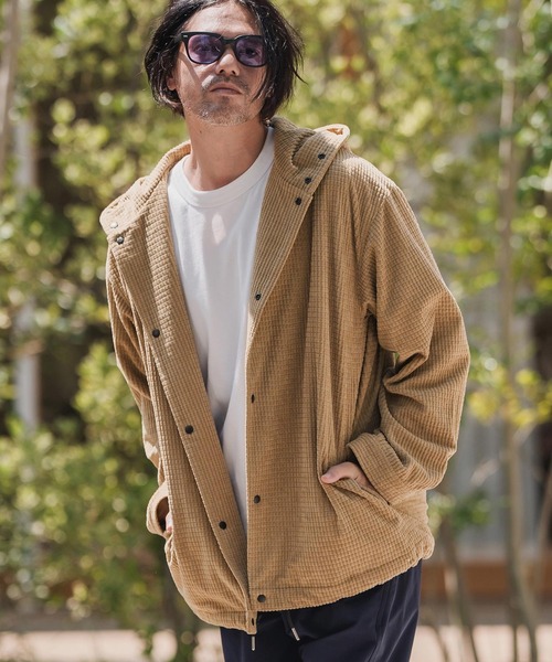 CAMBIO（カンビオ）の「ms6261-Waffle Corduroy Hoode Shirts フーディーシャツ(A55725cmb)（シャツ/ブラウス・メンズ・ブラック/キナリ/チャコール/ベージュ・S/M/L）」の13枚目の写真