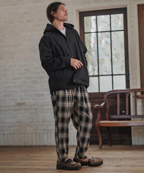 CAMBIO（カンビオ）の「ms6261-Waffle Corduroy Hoode Shirts フーディーシャツ(A55725cmb)（シャツ/ブラウス・メンズ・ブラック/キナリ/チャコール/ベージュ・S/M/L）」の21枚目の写真