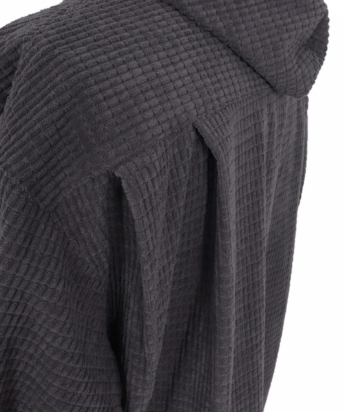 CAMBIO（カンビオ）の「ms6261-Waffle Corduroy Hoode Shirts フーディーシャツ(A55725cmb)（シャツ/ブラウス・メンズ・ブラック/キナリ/チャコール/ベージュ・S/M/L）」の5枚目の写真