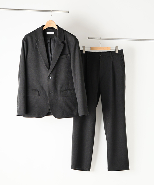 JOURNAL STANDARD relume（ジャーナルスタンダード　レリューム）の「TECH ウーリッシュウォーム ジャケット (セットアップ対応可能)（テーラードジャケット・メンズ・ブラウン/ブラック/グレー・MEDIUM/LARGE）」の4枚目の写真