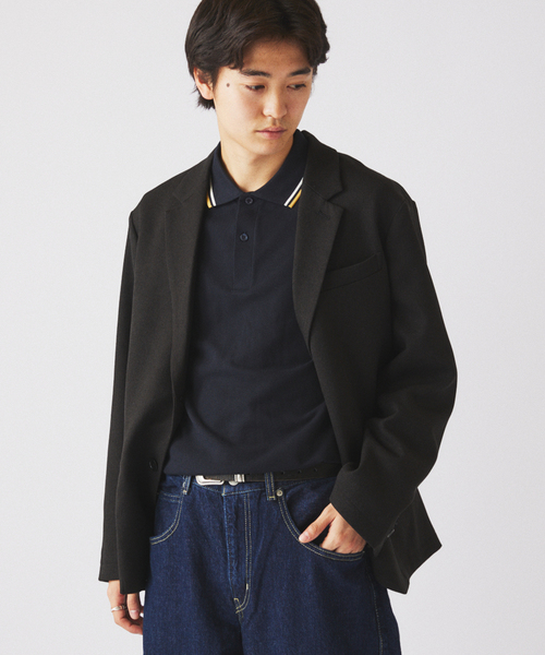 JOURNAL STANDARD relume（ジャーナルスタンダード　レリューム）の「TECH ウーリッシュウォーム ジャケット (セットアップ対応可能)（テーラードジャケット・メンズ・ブラウン/ブラック/グレー・MEDIUM/LARGE）」の15枚目の写真