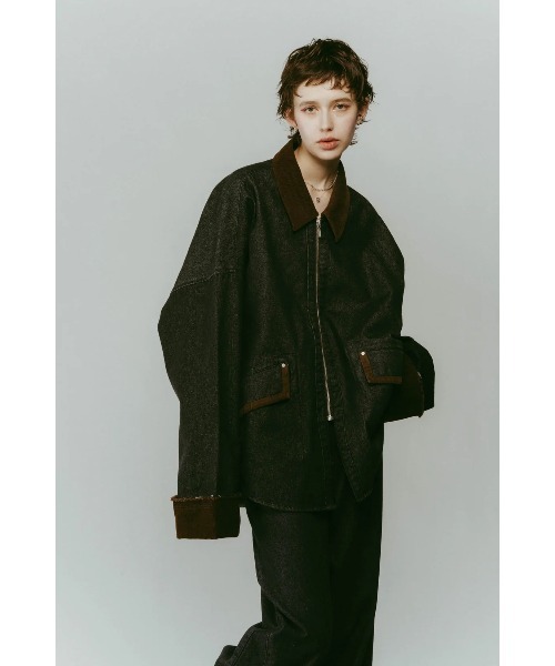 knuth marf vintageyellow デニム　セットアップ Knuth Marf - denim over shirt jacket (unisex) / デニム