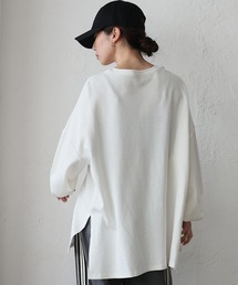 No Rule No Line（ノール－ルノーライン）の「オーバーサイズ プルオーバー 深めスリット入りロンT ビッグＴシャツ（Tシャツ/カットソー）」