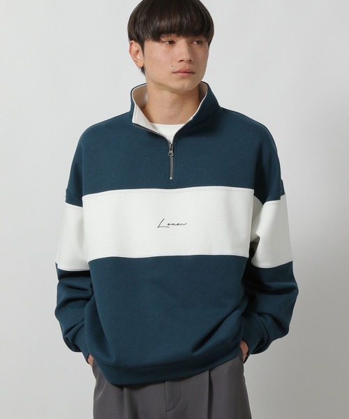 LAKOLE（ラコレ）の「ポンチロゴハーフジップ / 595107（スウェット・メンズ・ブラック/インディゴブルー/チャコール/ホワイト/ボルドー・X-LARGE/LARGE/MEDIUM）」の4枚目の写真