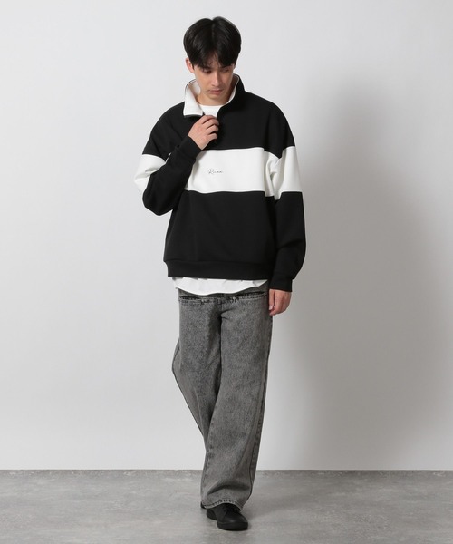 【Lサイズ】はらぺこ商店 ハーフジップスウェット 黒 Lサイズ】はらぺこ商店 ハーフジップスウェット 黒 HalfZip Sweat