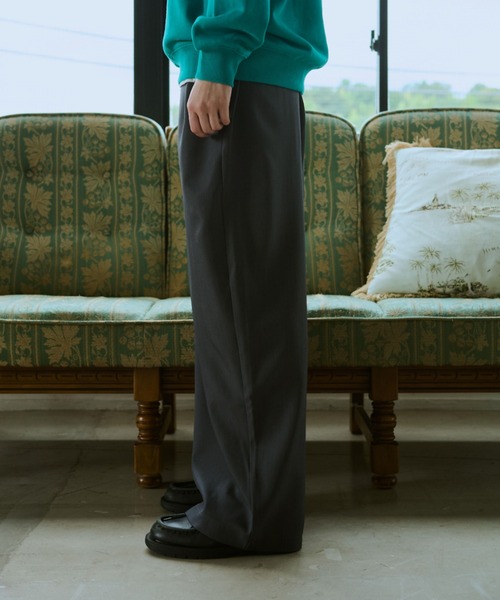 BROKEN BASE(ブロークンベース)の「Double Tuck Slacks / ダブルタックスラックス(スラックス・メンズ・グレー/ネイビー・SMALL/MEDIUM/LARGE)」の20枚目の写真