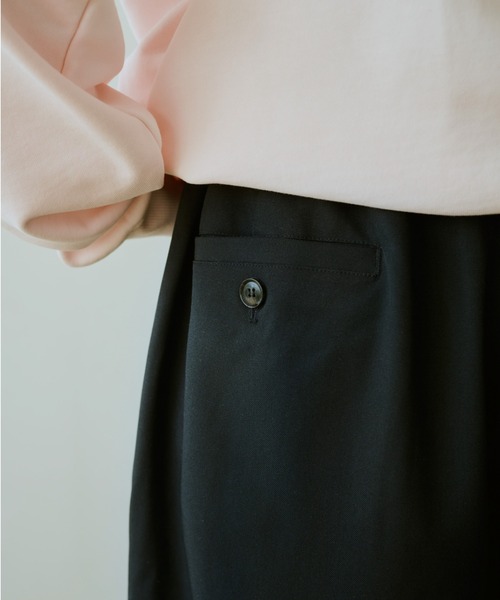 BROKEN BASE(ブロークンベース)の「Double Tuck Slacks / ダブルタックスラックス(スラックス・メンズ・グレー/ネイビー・SMALL/MEDIUM/LARGE)」の12枚目の写真