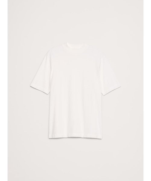 Banana Republic（バナナリパブリック）の「ヴィンテージ コットン モックネックTシャツ（Tシャツ/カットソー・レディース・ホワイト/ブラック・L/M/XS/S）」の6枚目の写真