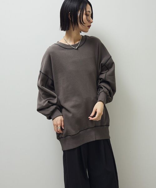 Sugar spoon（シュガースプーン）の「・SUGAR SPOON カラーstスウェット（スウェット・レディース・ライトグレー/グリーン/ボルドー/チャコールグレー/ブラック・FREE）」の10枚目の写真