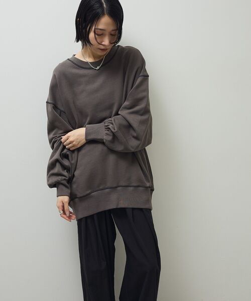 Sugar spoon（シュガースプーン）の「・SUGAR SPOON カラーstスウェット（スウェット・レディース・ライトグレー/グリーン/ボルドー/チャコールグレー/ブラック・FREE）」の9枚目の写真