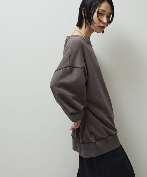 Sugar spoon（シュガースプーン）の「・SUGAR SPOON カラーstスウェット（スウェット・レディース・ライトグレー/グリーン/ボルドー/チャコールグレー/ブラック・FREE）」の7枚目の写真