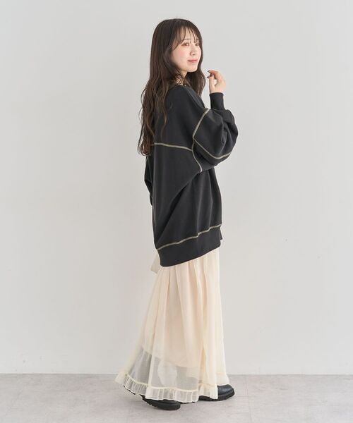 Sugar spoon（シュガースプーン）の「・SUGAR SPOON カラーstスウェット（スウェット・レディース・ライトグレー/グリーン/ボルドー/チャコールグレー/ブラック・FREE）」の12枚目の写真