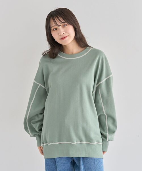 Sugar spoon（シュガースプーン）の「・SUGAR SPOON カラーstスウェット（スウェット・レディース・ライトグレー/グリーン/ボルドー/チャコールグレー/ブラック・FREE）」の21枚目の写真