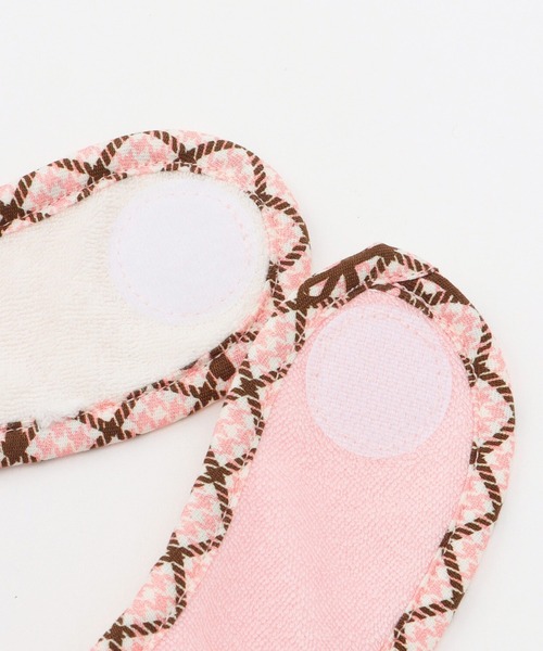 KP（ケーピー）の「mimiちゃんチェックトリミング スタイ（スタイ/よだれかけ・キッズ・ブルー/ピンク・FREE）」の5枚目の写真