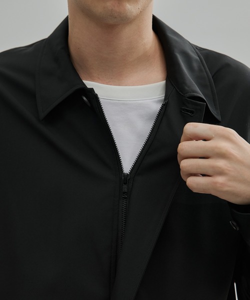 UNITED TOKYO（ユナイテッドトウキョウ）の「Super120s Wool Typewriter Jumpsuit（つなぎ/オールインワン・メンズ・ダークグレー/ブラック・2/1）」の15枚目の写真