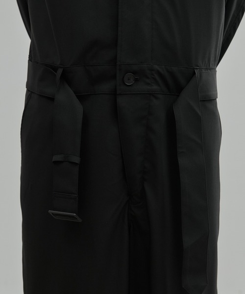 UNITED TOKYO（ユナイテッドトウキョウ）の「Super120s Wool Typewriter Jumpsuit（つなぎ/オールインワン・メンズ・ダークグレー/ブラック・2/1）」の19枚目の写真