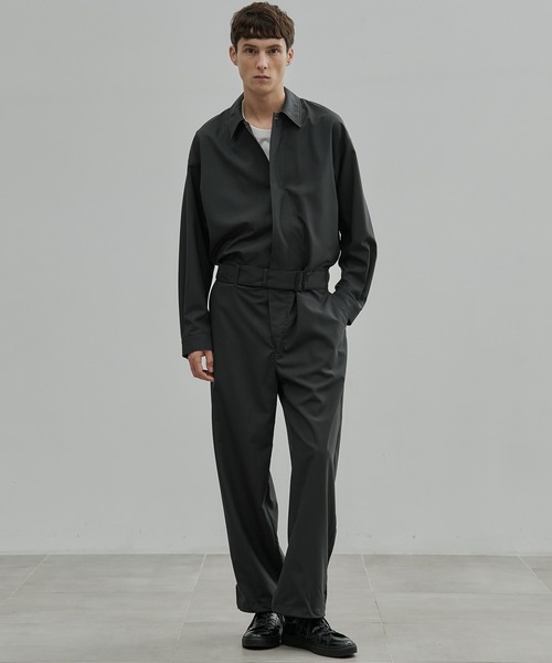 セール】Super120s Wool Typewriter Jumpsuit（つなぎ/オールインワン