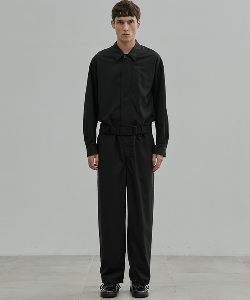 セール】Super120s Wool Typewriter Jumpsuit（つなぎ/オールインワン