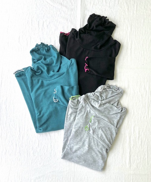 Q（キュー）の「マシュマロタートル（Tシャツ/カットソー・レディース・レッド/アイボリー/エメラルド/ブラック/ライトグレー/ネイビー/イエロー・MEDIUM）」の15枚目の写真