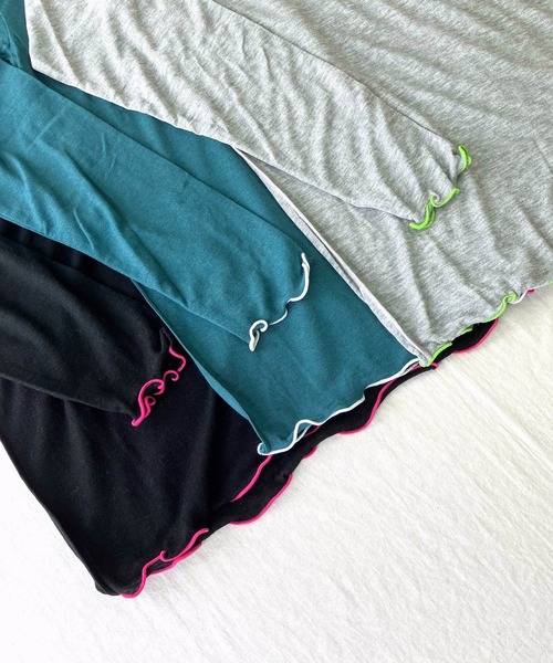 Q（キュー）の「マシュマロタートル（Tシャツ/カットソー・レディース・レッド/アイボリー/エメラルド/ブラック/ライトグレー/ネイビー/イエロー・MEDIUM）」の13枚目の写真