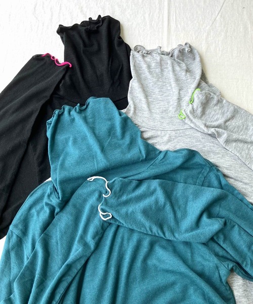 Q（キュー）の「マシュマロタートル（Tシャツ/カットソー・レディース・レッド/アイボリー/エメラルド/ブラック/ライトグレー/ネイビー/イエロー・MEDIUM）」の14枚目の写真