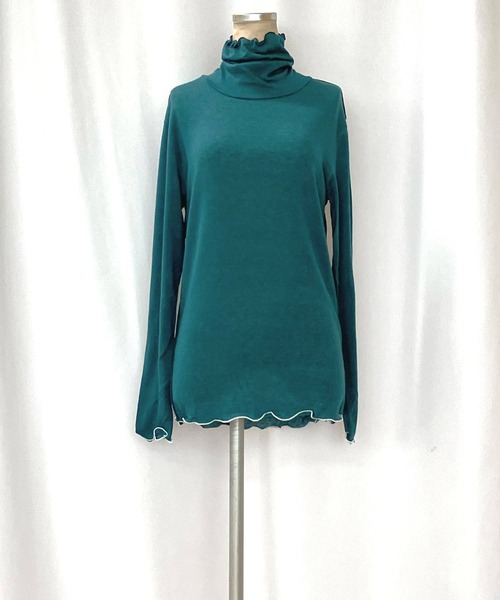 Q（キュー）の「マシュマロタートル（Tシャツ/カットソー・レディース・レッド/アイボリー/エメラルド/ブラック/ライトグレー/ネイビー/イエロー・MEDIUM）」の10枚目の写真