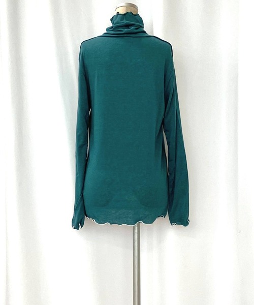 Q（キュー）の「マシュマロタートル（Tシャツ/カットソー・レディース・レッド/アイボリー/エメラルド/ブラック/ライトグレー/ネイビー/イエロー・MEDIUM）」の9枚目の写真