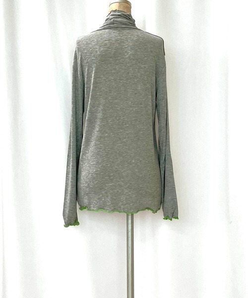 Q（キュー）の「マシュマロタートル（Tシャツ/カットソー・レディース・レッド/アイボリー/エメラルド/ブラック/ライトグレー/ネイビー/イエロー・MEDIUM）」の18枚目の写真