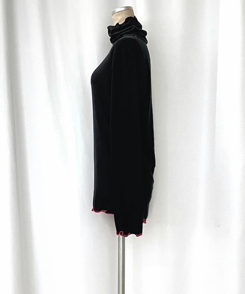 Q（キュー）の「マシュマロタートル（Tシャツ/カットソー・レディース・レッド/アイボリー/エメラルド/ブラック/ライトグレー/ネイビー/イエロー・MEDIUM）」の17枚目の写真