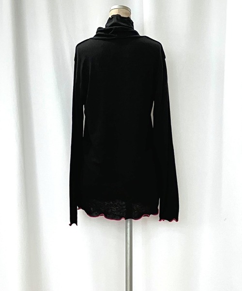 Q（キュー）の「マシュマロタートル（Tシャツ/カットソー・レディース・レッド/アイボリー/エメラルド/ブラック/ライトグレー/ネイビー/イエロー・MEDIUM）」の16枚目の写真