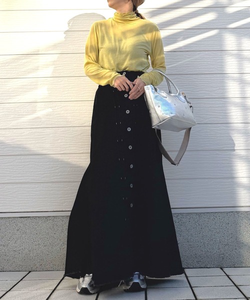 Q（キュー）の「マシュマロタートル（Tシャツ/カットソー・レディース・レッド/アイボリー/エメラルド/ブラック/ライトグレー/ネイビー/イエロー・MEDIUM）」の21枚目の写真