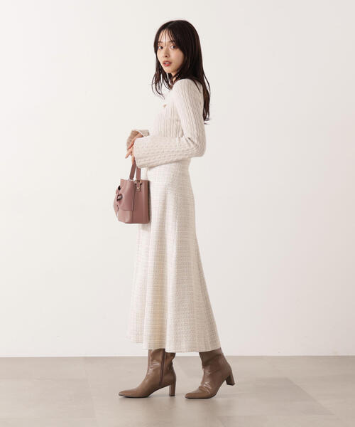 PROPORTION BODY DRESSING(プロポーションボディドレッシング)の「チャーム付きミニケーブルニット / 1215270130(ニット/セーター・レディース・グレー/ブラウン/ホワイト系その他/ネイビー・FREE)」の22枚目の写真
