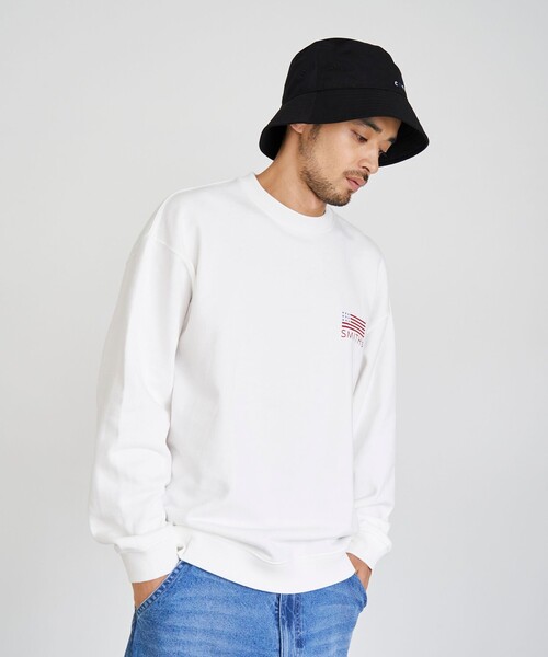 SMITH'S(スミス)の「SMITH’S(スミス)別注バックプリントスウェット(スウェット・メンズ・ホワイト/ネイビー/ダークグリーン・XL/L/M/S)」の5枚目の写真