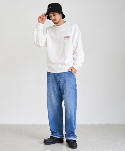 SMITH'S(スミス)の「SMITH’S(スミス)別注バックプリントスウェット(スウェット・メンズ・ホワイト/ネイビー/ダークグリーン・XL/L/M/S)」の9枚目の写真