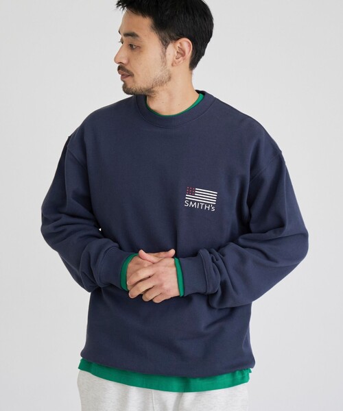 SMITH'S(スミス)の「SMITH’S(スミス)別注バックプリントスウェット(スウェット・メンズ・ホワイト/ネイビー/ダークグリーン・XL/L/M/S)」の14枚目の写真