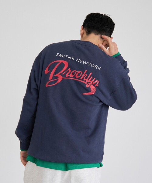 SMITH'S(スミス)の「SMITH’S(スミス)別注バックプリントスウェット(スウェット・メンズ・ホワイト/ネイビー/ダークグリーン・XL/L/M/S)」の15枚目の写真