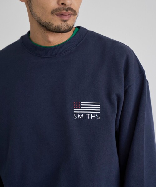 SMITH'S(スミス)の「SMITH’S(スミス)別注バックプリントスウェット(スウェット・メンズ・ホワイト/ネイビー/ダークグリーン・XL/L/M/S)」の17枚目の写真