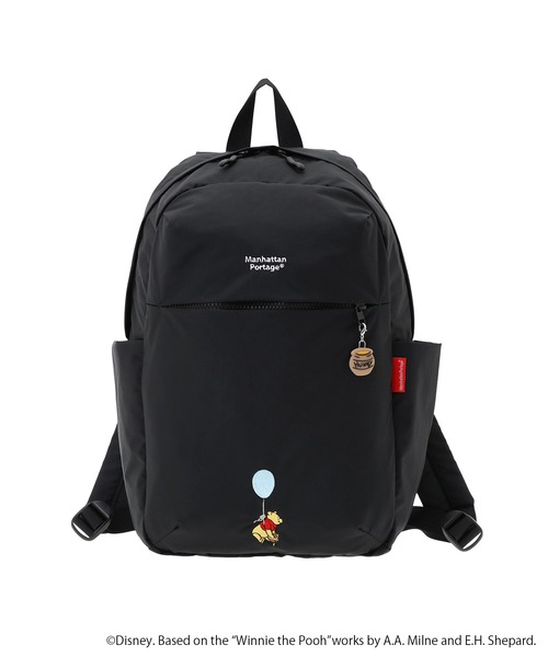 Manhattan Portage（マンハッタンポーテージ）の「QUEENSBORO BP NYLON TUSSAH QUILL 25 / POOH（バックパック/リュック・レディース・ベージュ/ブラック・MEDIUM）」の3枚目の写真
