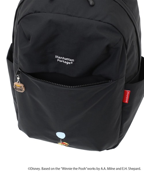 Manhattan Portage（マンハッタンポーテージ）の「QUEENSBORO BP NYLON TUSSAH QUILL 25 / POOH（バックパック/リュック・レディース・ベージュ/ブラック・MEDIUM）」の8枚目の写真